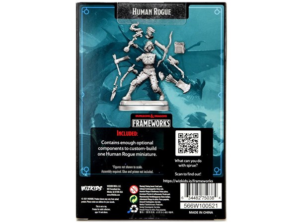 D&D Figur Frameworks Human Rogue Female 