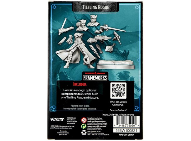 D&D Figur Frameworks Tiefling Rogue Female 