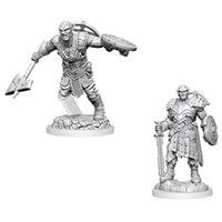 D&D Figur Nolzur Earth Genasi Fighter Nolzur's Marvelous Miniatures - Ej målad