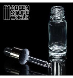 Empty Glass Jar with Pipette Green Stuff World