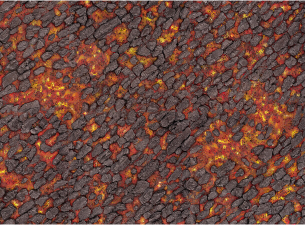 Gaming Mat - Magma River 44x60 112 x 153 cm - Kraken Wargames 