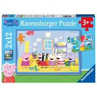 Greta Gris Pussel 2x12 bitar Ravensburger Puzzle