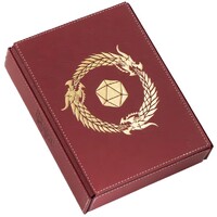 RPG Dice Companion Blood Red Dragon Shield Roleplaying