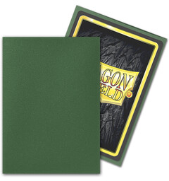 Sleeves Matte Forest Green x100 66x91 Dragon Shield Kortskydd m/deckbox