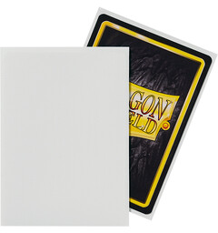 Sleeves Matte White x100 66x91 Dragon Shield Kortskydd m/deckbox