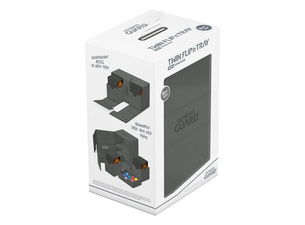 Twin Flip N Tray 160+ Grå Ultimate Guard - Monocolor 