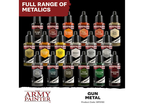 Warpaints Fanatic Gun Metal Army Painter Metallic 
