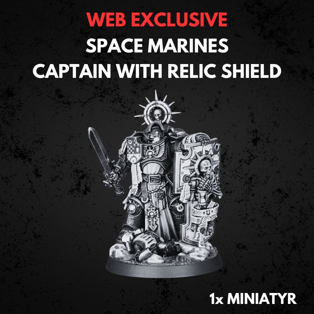Space Marines Captain with Storm Shield Warhammer 40K