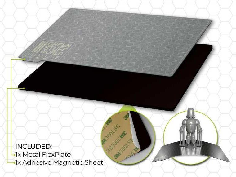 Flexplater för 3D-Printing - 192x120mm Green Stuff World