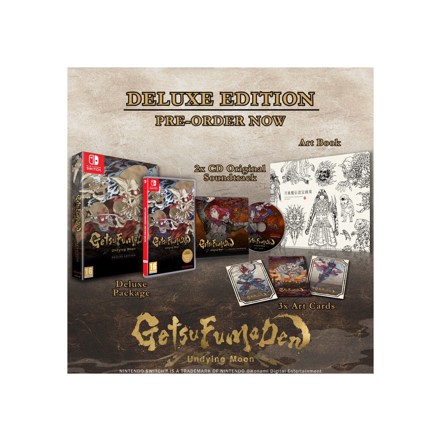 GetsuFumaDen Undying Mood Deluxe Switch Deluxe Edition