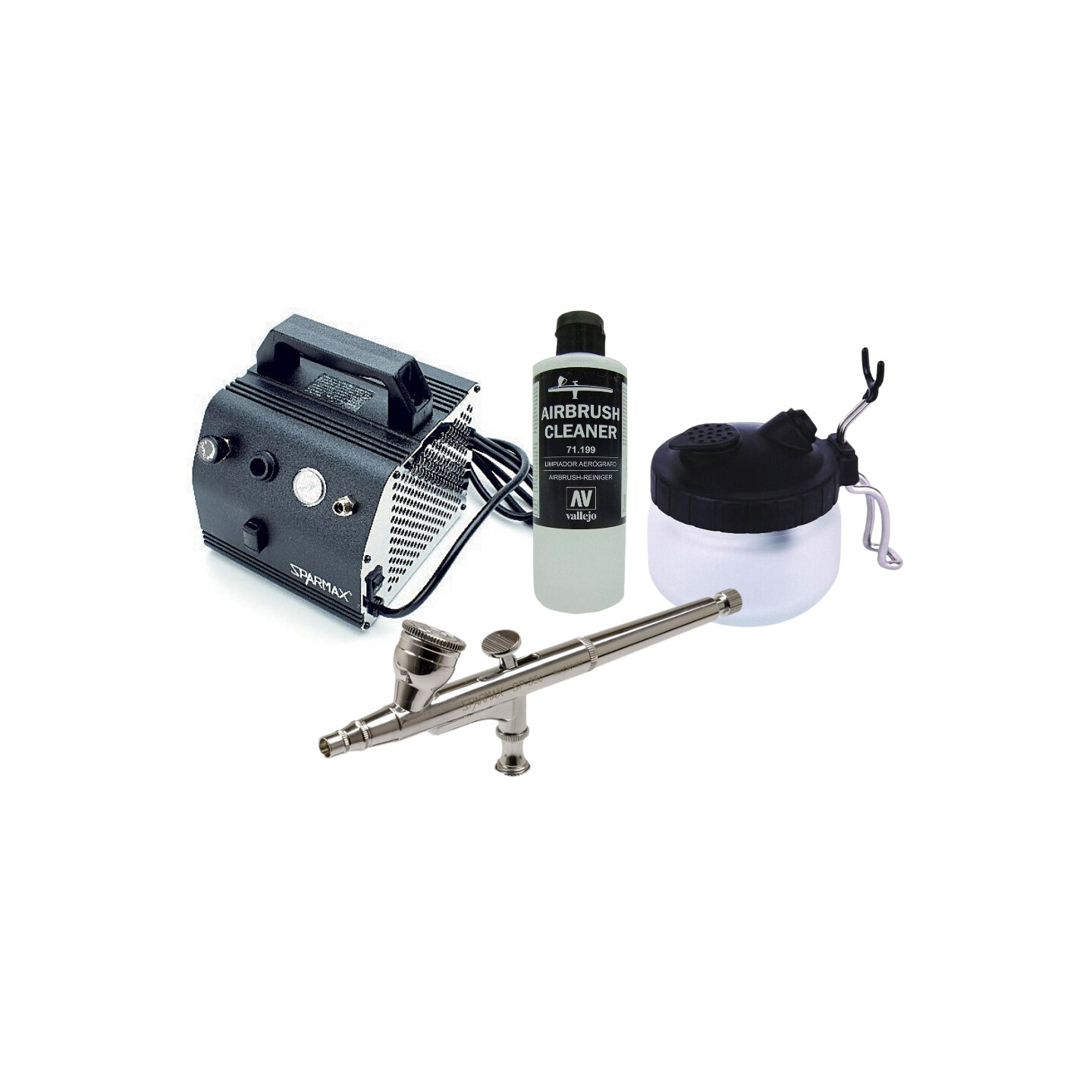 Airbrush Startpaket PORTABEL Komplett Allt du behöver för att komma igång