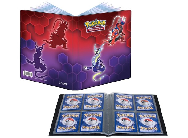 Album Pokemon 4 Pocket Koraidon/Miraidon Ultra Pro Portfolio - Plats för 80 kort 