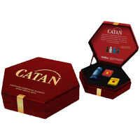 CATAN Robber & Metal Dice Aquamarine 