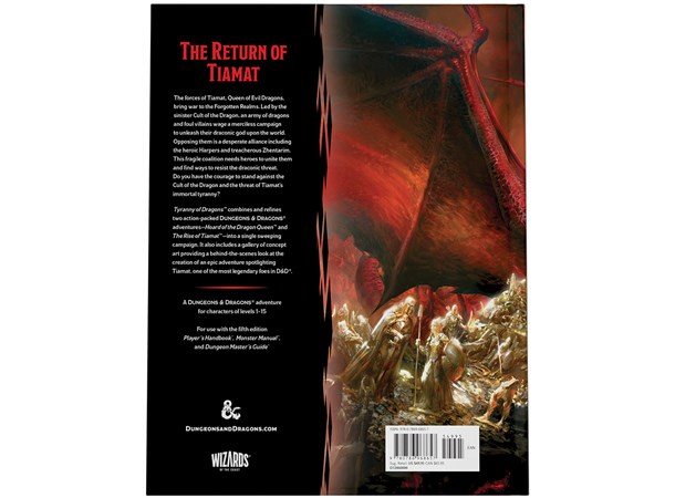 D&D Adventure Tyranny of Dragons Dungeons & Dragons Scenario Level 1-15 