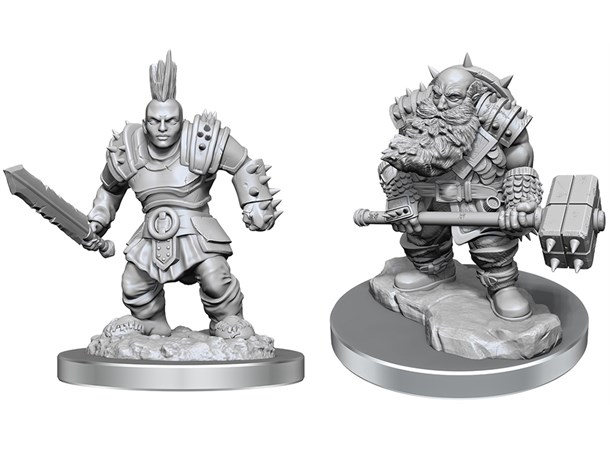 D&D Figur Nolzur Duergar Fighters Nolzur's Marvelous Miniatures - Ej målad 