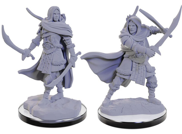 D&D Figur Nolzur Human Rangers Nolzur's Marvelous Miniatures - Ej målad 