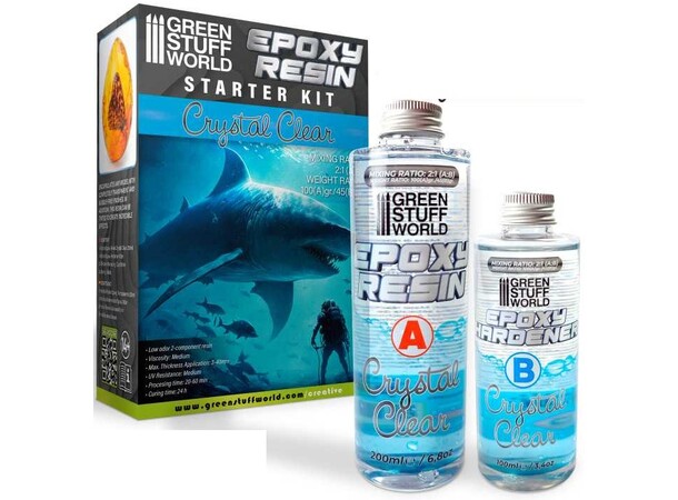 Epoxy Resin Starter Kit Crystal Clear Green Stuff World 