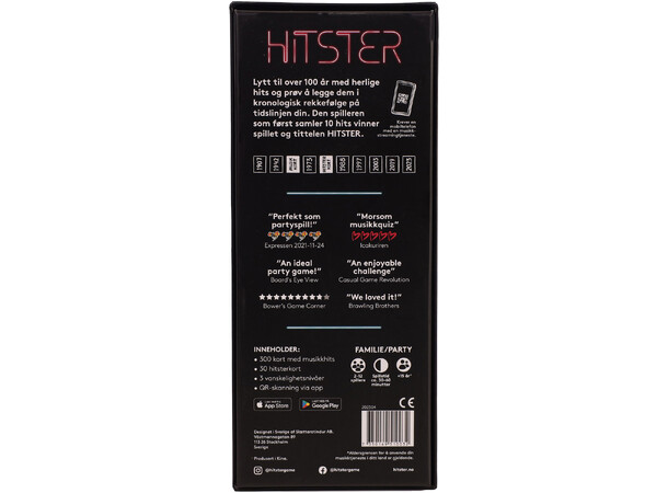 Hitster Partyspill - NORSK utgåva 