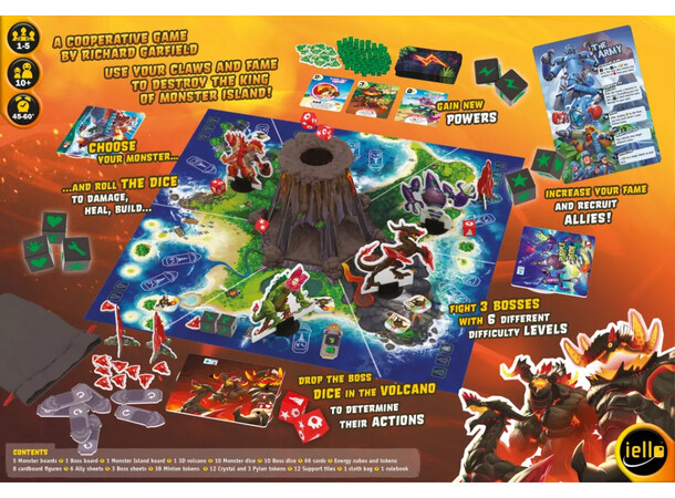 King of Monster Island Brädspel 
