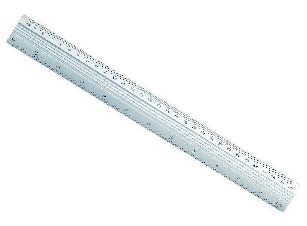 Metal Ruler Aluminium Linjal 30cm 