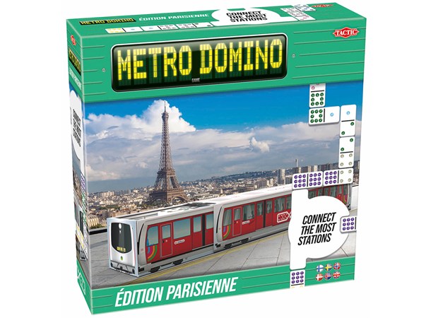 Metro Domino Paris Brettspill Dobbel-9 Brikker 