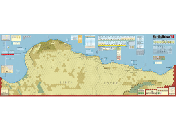 North Africa 41 Mounted Maps 