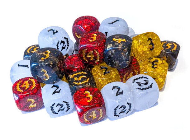 Oathsworn Amberlight Dice Set 