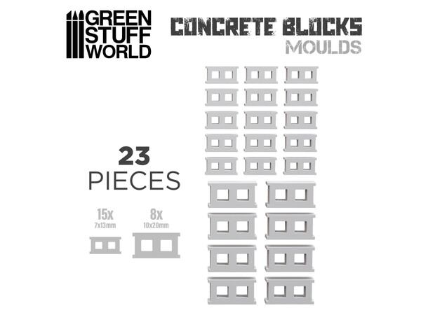 Silicone Molds Concrete Blocks Green Stuff World 