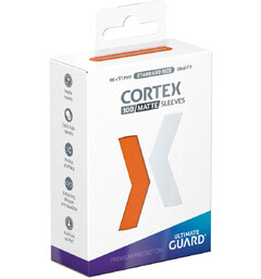 Sleeves Cortex Orange MATTE x100 66x91 Ultimate Guard Standard Size