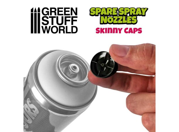 Standard Spray Caps (6 st) - Black Green Stuff World 