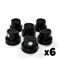 Standard Spray Caps (6 st) - Black Green Stuff World