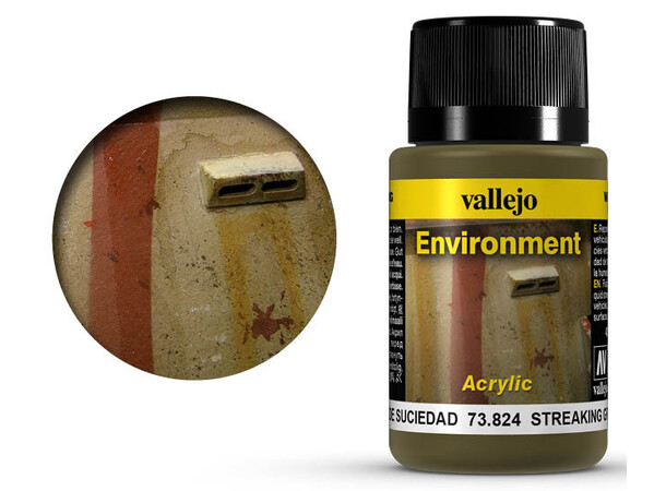 Vallejo Environment Streaking Grime 40ml Weathering Effects - Acrylic 