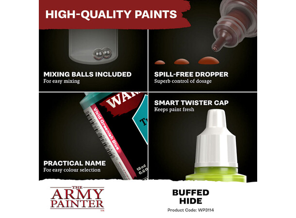 Warpaints Fanatic Buffed Hide Army Painter 