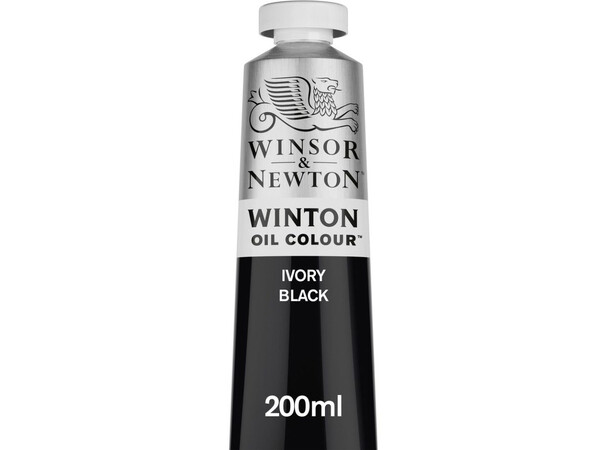 Winton Oil Colour Ivory Black 200ml Winsor & Newton 