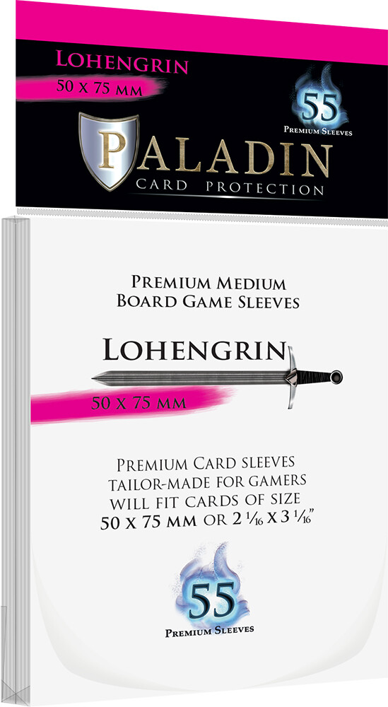 Brädspel Kortskydd 55 st 50x75 Paladin Lohengrin Medium