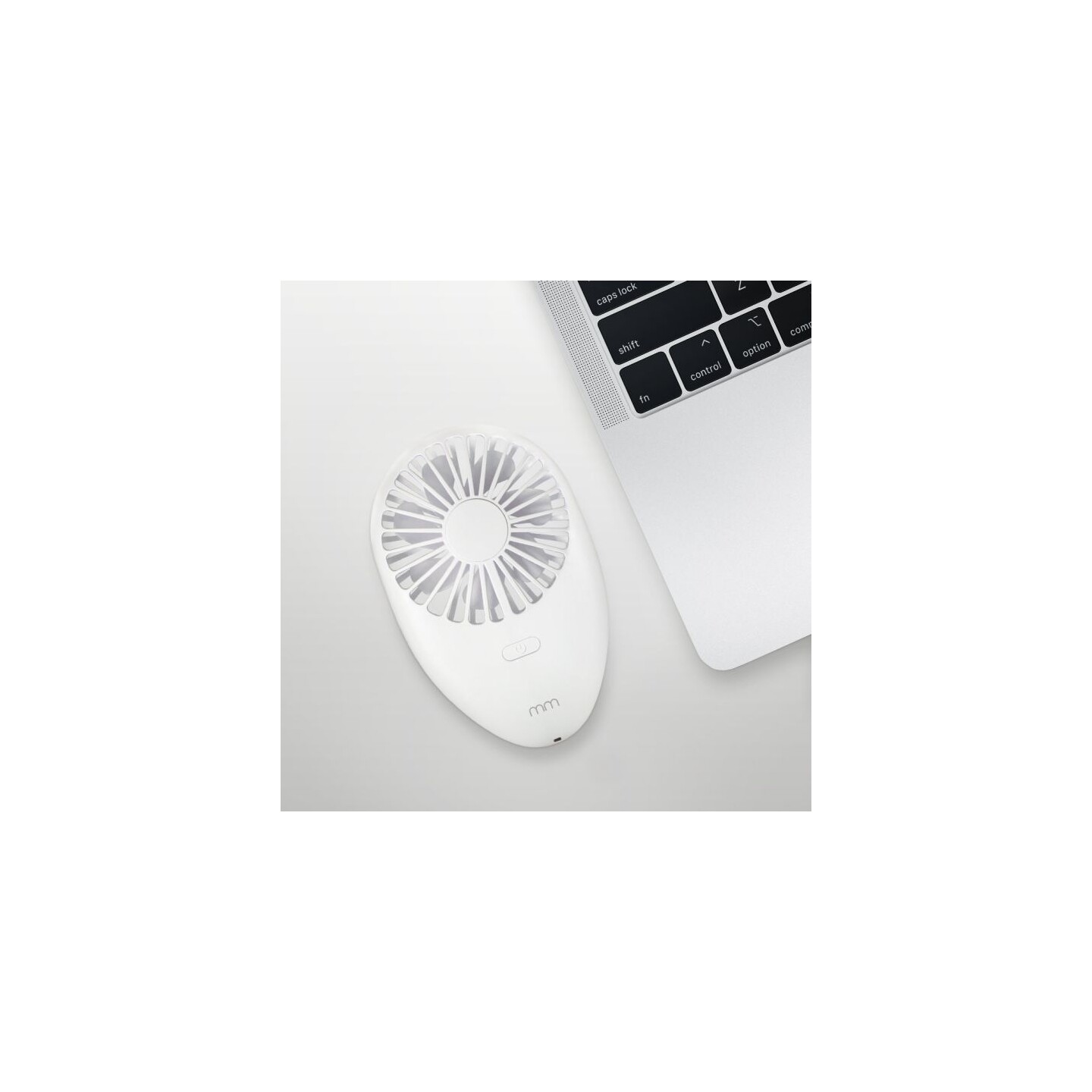 Bärbar handfläkt - Vit Portable Hand Fan