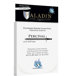 Br&#228;dspel Kortskydd 55 st 63.5x89 Paladin Percival Standard Board Game/CCG