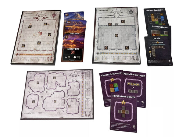 Cartographers Map Pack Collection Expansion till Cartographers + Heroes 