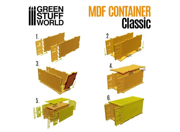 Classic Shipping Container (1 st) Green Stuff World 
