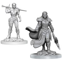 D&D Figur Nolzur Orc Fighter Female Nolzur's Marvelous Miniatures - Ej målad