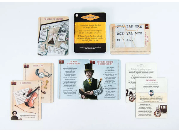 Decktective Lock Up Sherlock Holmes Escape Room Kortspel 