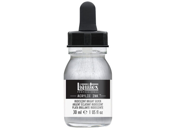 Ink Acrylic Iridescent Bright Silver Liquitex 236 - 30 ml 