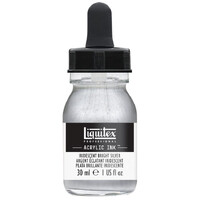 Ink Acrylic Iridescent Bright Silver Liquitex 236 - 30 ml