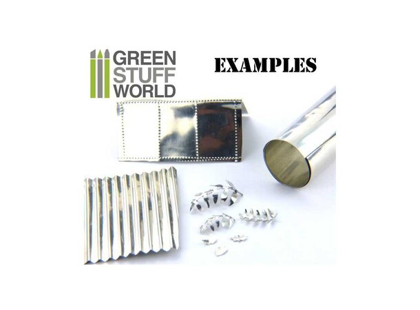 Metallfolie Formbar - 10x45cm Green Stuff World Flexible Tin Foil 