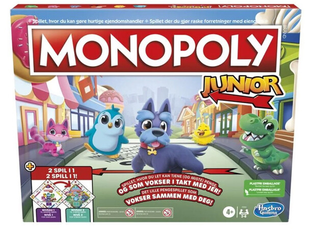 Monopoly Junior 2-i-1 Brettspill 