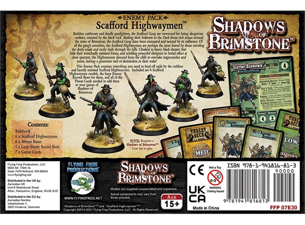 Shadows of Brimstone Scafford Highwaymen Expansion till Shadows of Brimstone 