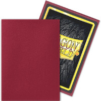 Sleeves Matte Blood Red x100 66x91 Dragon Shield Kortskydd m/deckbox