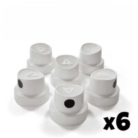 Standard Fat Spray Caps (6 st) - White Green Stuff World