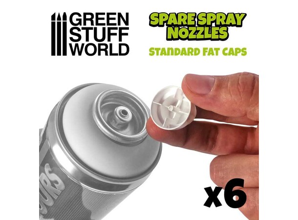 Standard Fat Spray Caps (6 st) Green Stuff World 