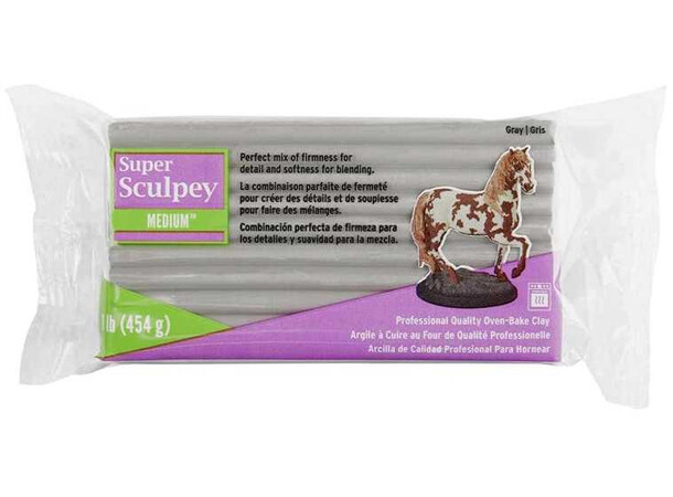 Super Sculpey Medium Gray - 454 g 